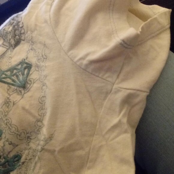 Vintage Y2K Hard Rock Couture Copenhagen Tee | Embellished Rhinestone Graphic - Picture 5 of 9